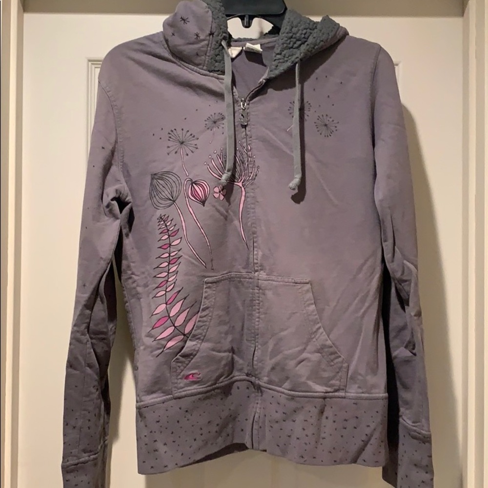 O’Neill Zip up hoodie with whimsical design